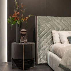 Zanaboni Nightstands<Adam ED/50 642 Belvedere Marble and Wood Nightstand