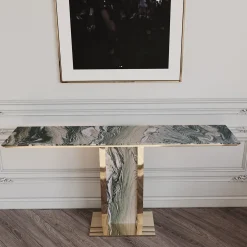 L'Eccesso Consoles<Afon Cipollino Verde Marble Console by Paolo Ciacci