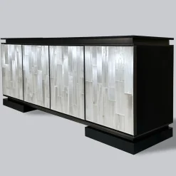 Cesare Ferrari Atelier Sideboards Buffets<After Hours 4-Door Oak & Selenit Sideboard