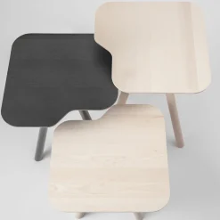 TrabA' Side Tables<Aky Small White Side Table by Emilio Nanni