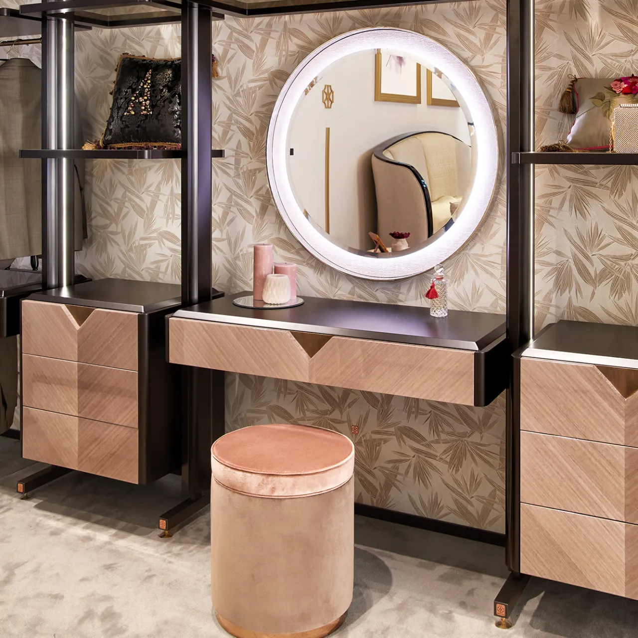 Cafedesart Ottomans & Poufs<Alice Pouf with Copper Base