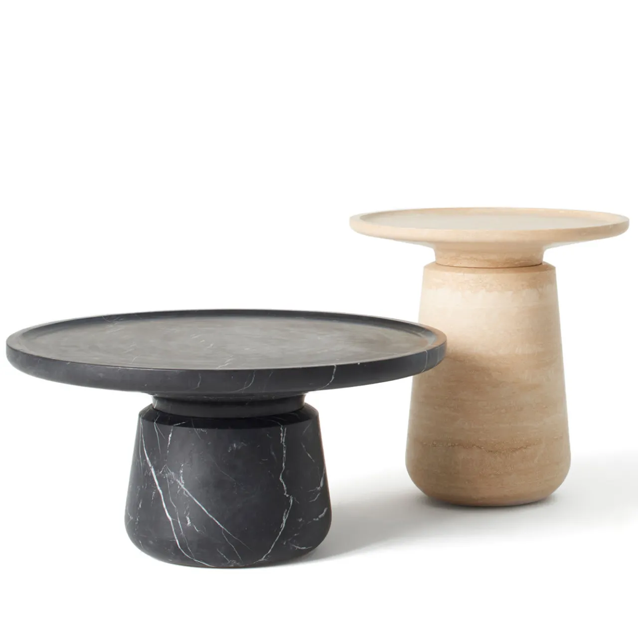 MMairo Side Tables<Altana Medium Travertine Side Table by Ivan Colominas