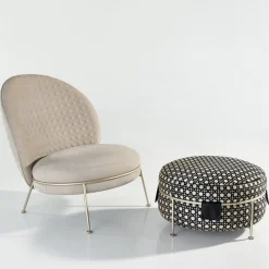 Sicis Ottomans & Poufs<Amaretto Low Pouf