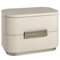 Sicis Nightstands<Amidele Beige Leather Nightstand
