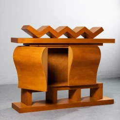 Paolo Pallucco Cabinets<Annalou E La Fata Verde Orange Oak Cabinet
