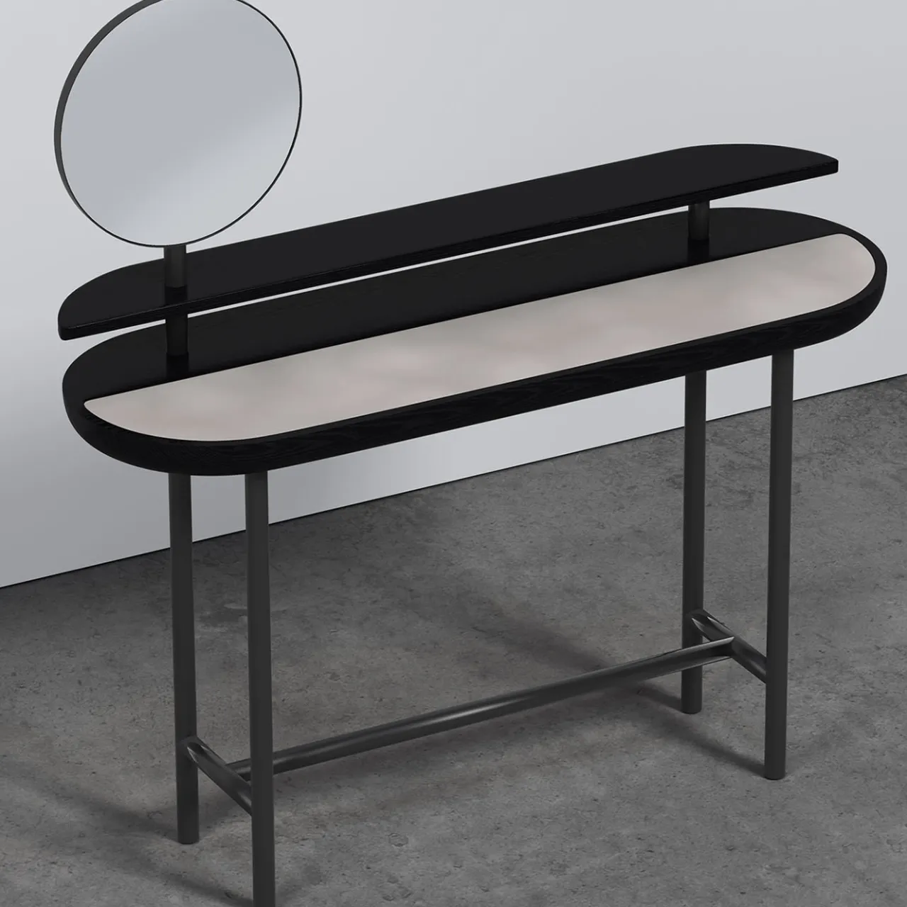 Secolo Vanities<Apollo Black Walnut Wood And Calacatta Marble Vanity With Mirror