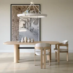 Ultramobili Dining Tables<Ares RN Natural Oak Wood Dining Table