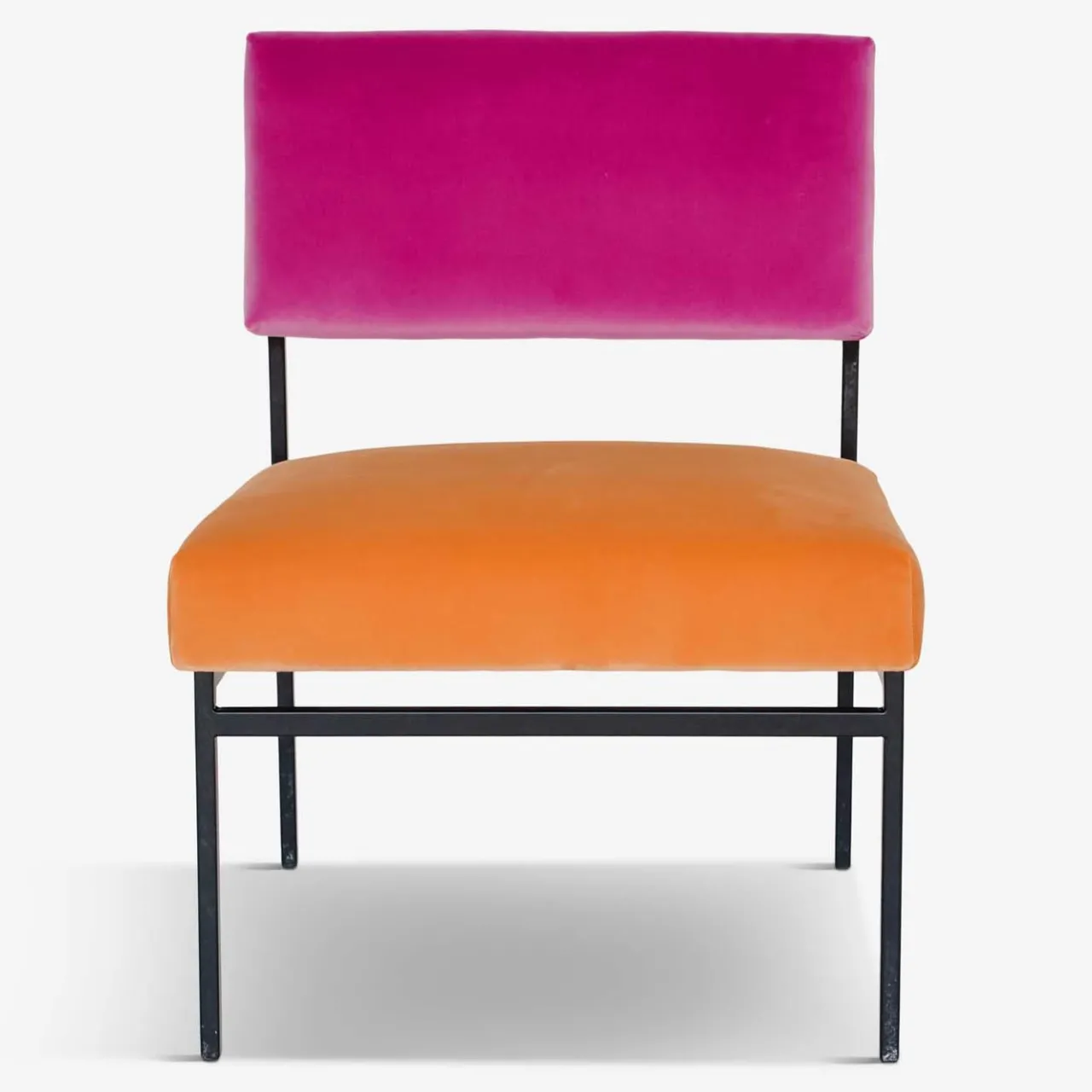 Biosofa Lounge Chairs<Aurea Orange and Pink Velvet Lounge Chair