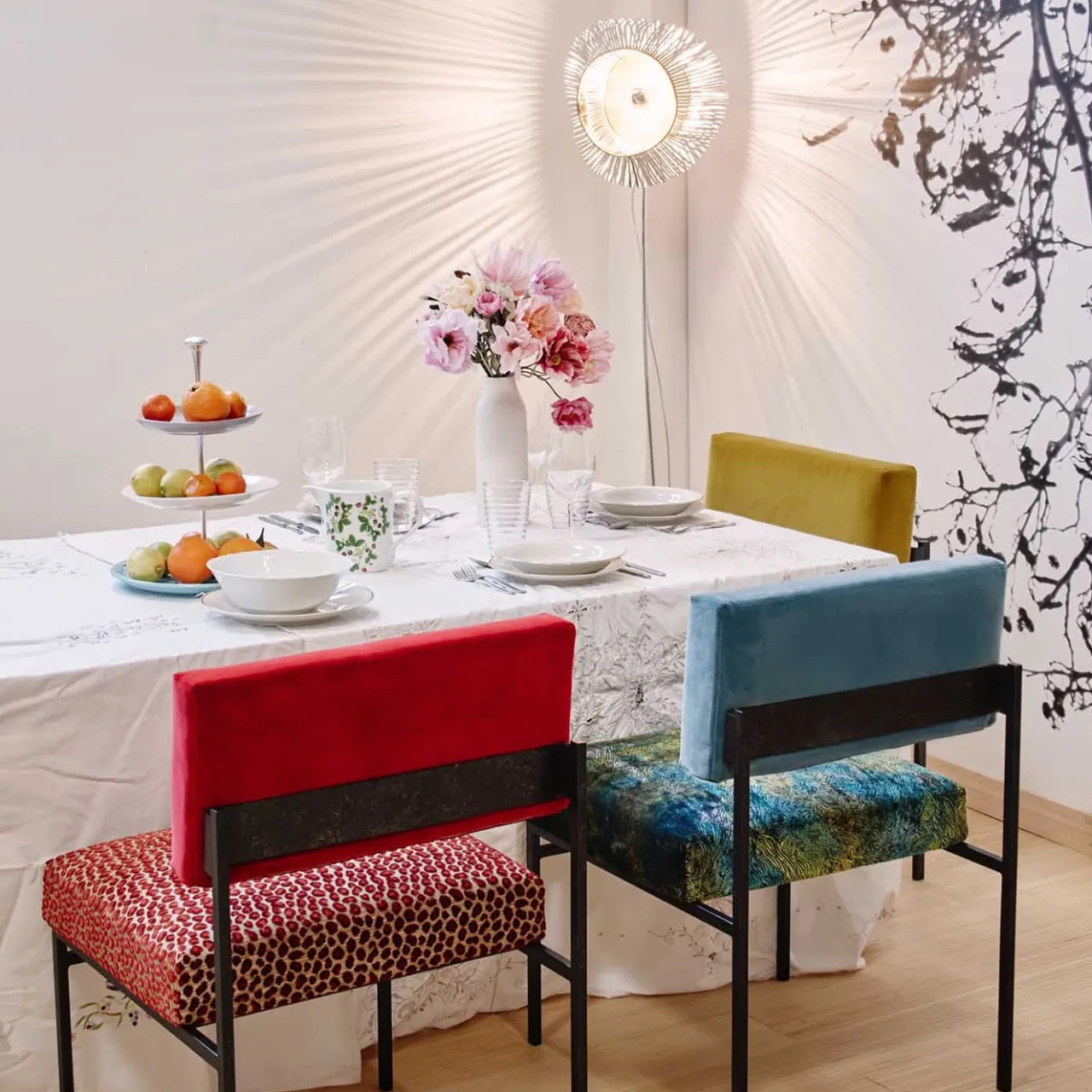Biosofa Chairs<Aurea Red Velvet Chair by CtrlZak and Davide Barzaghi
