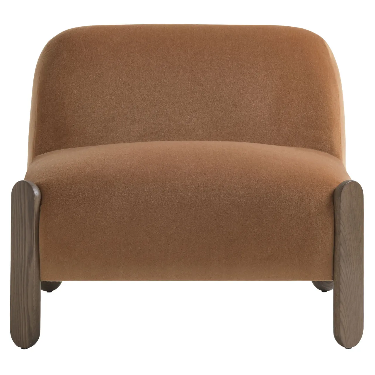 Billiani 1911 Lounge Chairs<Babà Soft 875 Brown Lounge Chair by Emilio Nanni