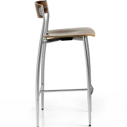 Altek Italia Design Bar Stools<Baba Set of 2 Walnut Counter Stools by Sergio Mian