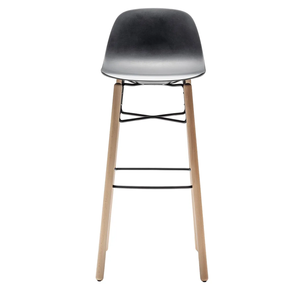 Chairs & More Bar Stools<Babah W-SG-80 Black Bar Stool by Roberto Paoli