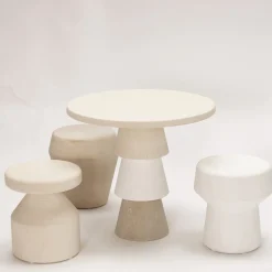 Pimar Limestone Side Tables<Bal Side Table