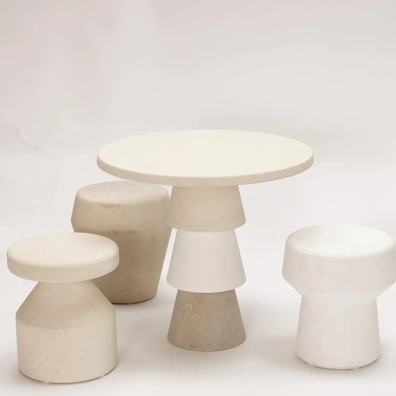 Pimar Limestone Side Tables<Bal Side Table