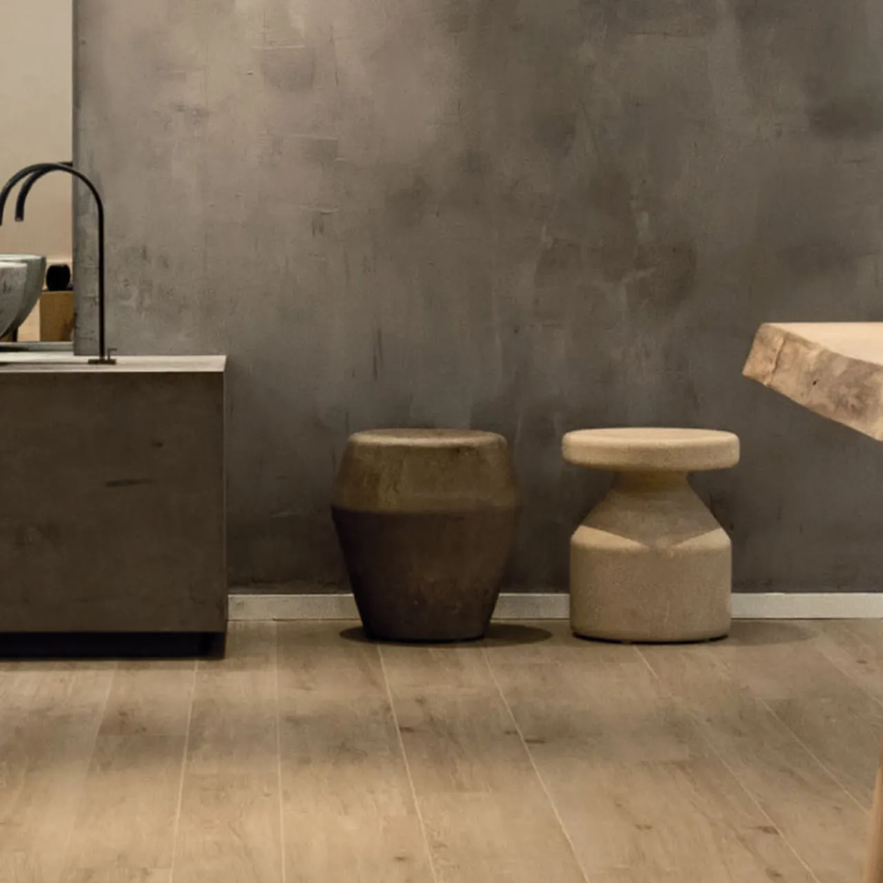 Pimar Limestone Side Tables<Bal Side Table