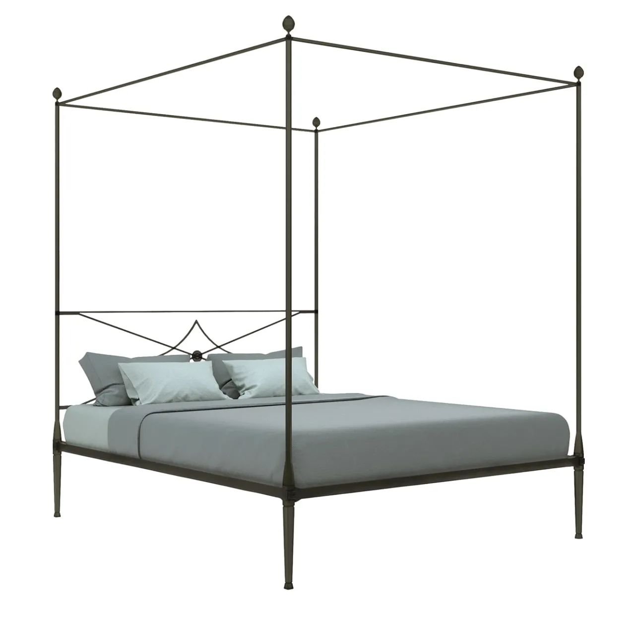 Lispi Beds<Baldo Black Iron Canopy Double Bed