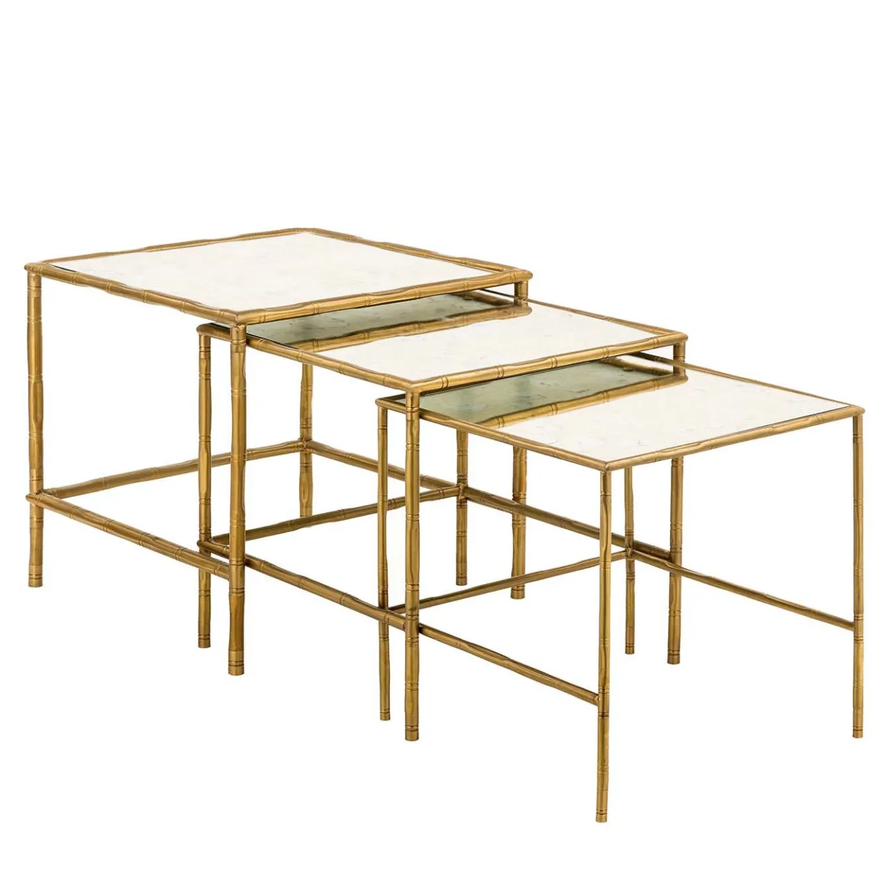 Bronzetto Nesting Tables<Bamboo Set of 3 Nesting Tables