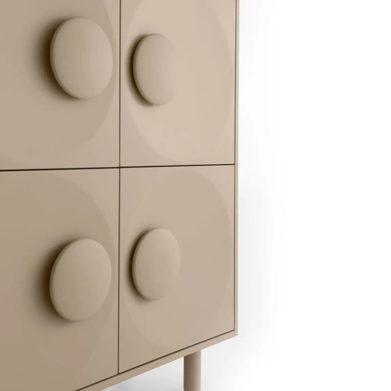 Morica Design Cabinets<Bardot 4-Door Powder-Pink Cabinet