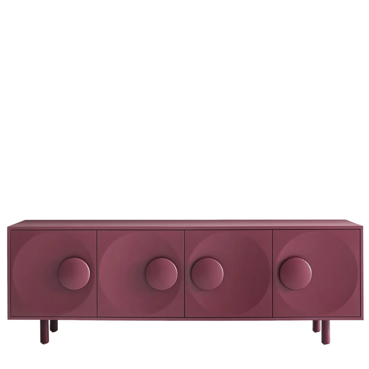 Morica Design Sideboards Buffets<Bardot 4-Door Wine-Red Sideboard