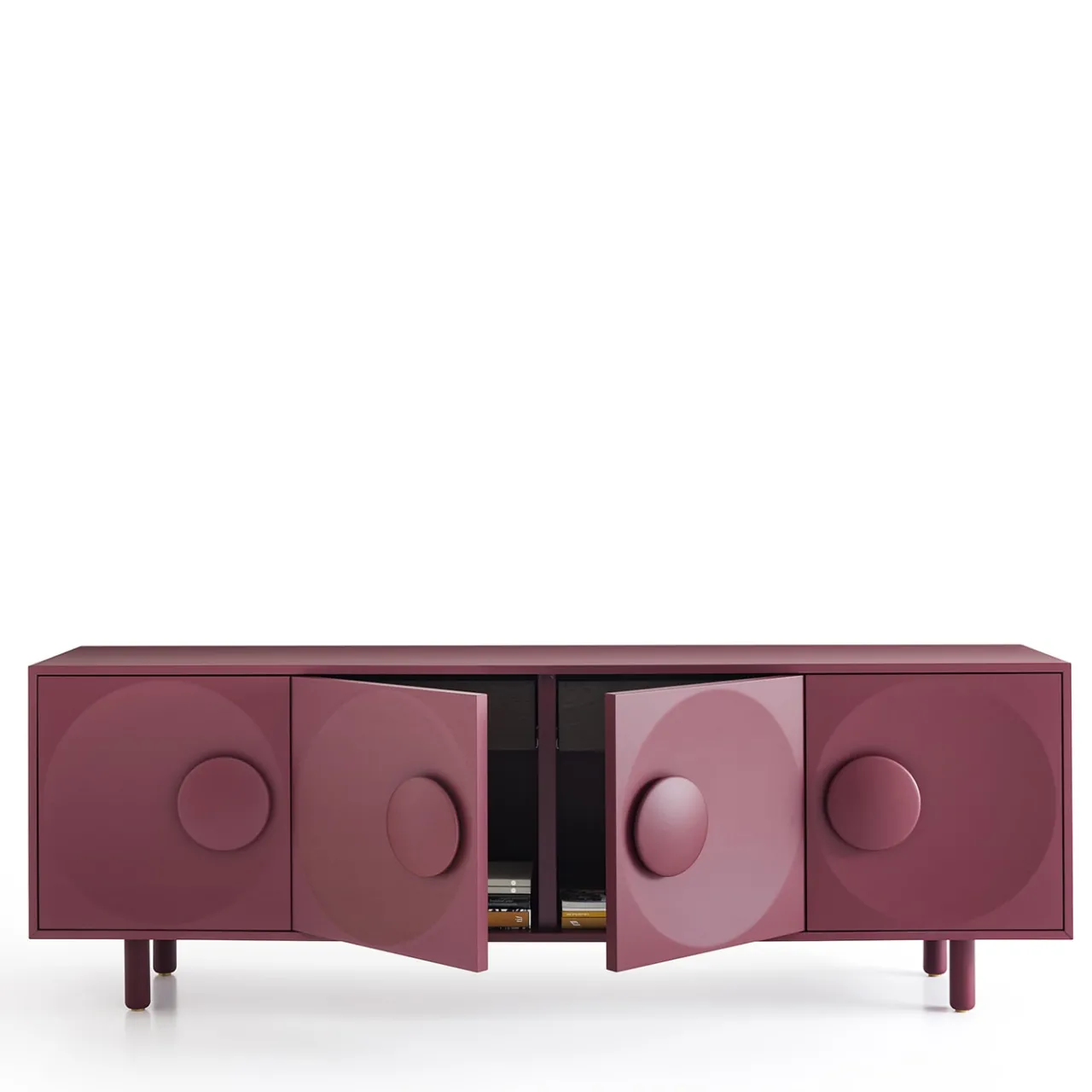 Morica Design Sideboards Buffets<Bardot 4-Door Wine-Red Sideboard