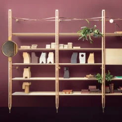 Exto Bookcases<Basilea Maple and Beechwood Bookcase by Paolo Cappello