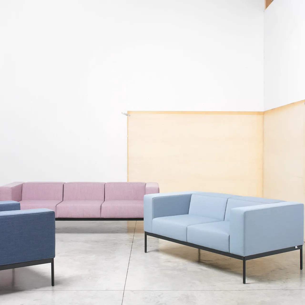 Sitia Sofas<BB3 2 seater Light Blue Sofa