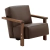 Riva 1920 Lounge Chairs<Berbena Brown Armchair by Riccardo Arbizzoni
