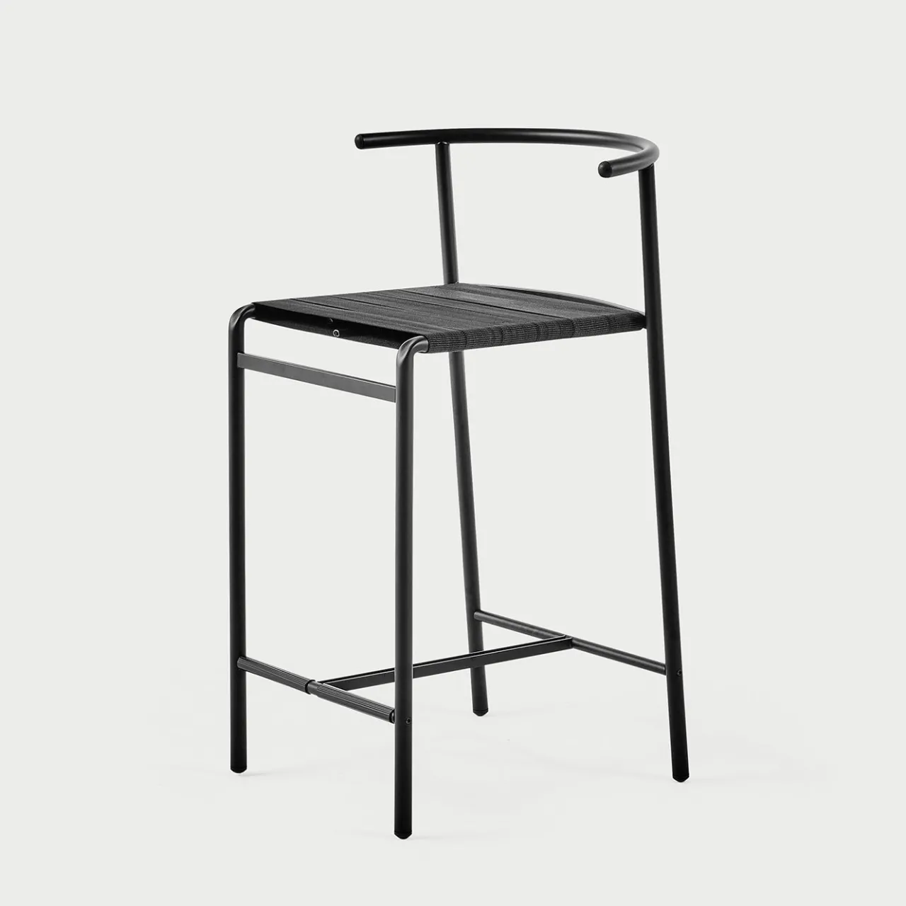 Baleri Italia Bar Stools<Black Kitchen Stool with Lasten Seat