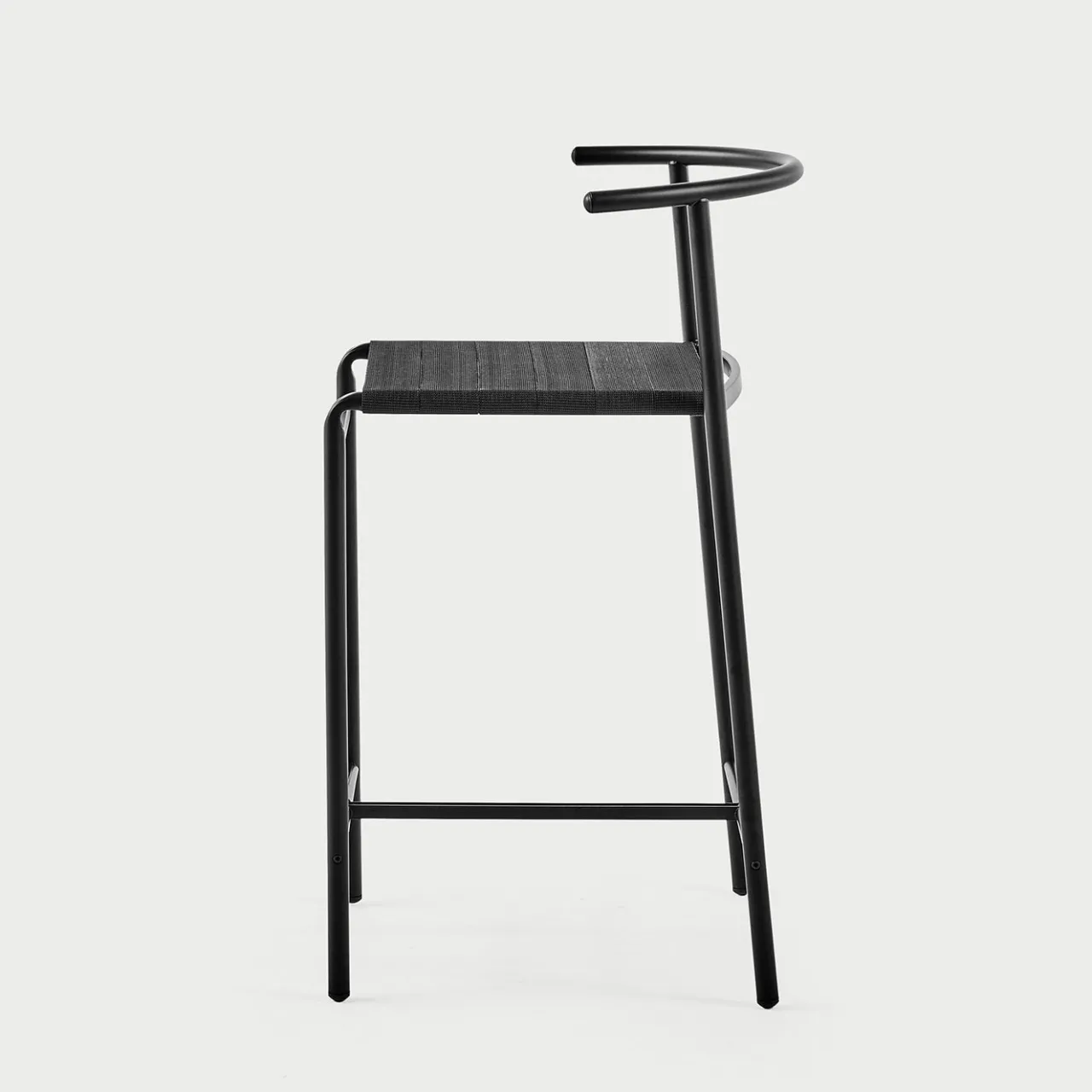 Baleri Italia Bar Stools<Black Kitchen Stool with Lasten Seat