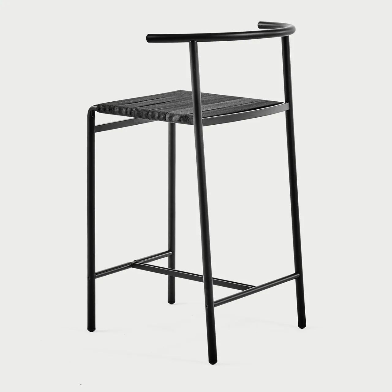 Baleri Italia Bar Stools<Black Kitchen Stool with Lasten Seat