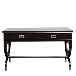 LCI_DECORA Desk & Writing Tables<Black Writing Desk with Chrome Details