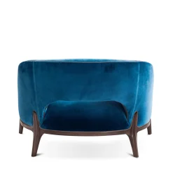 Provasi Lounge Chairs<Blue Velvet Lounge Chair