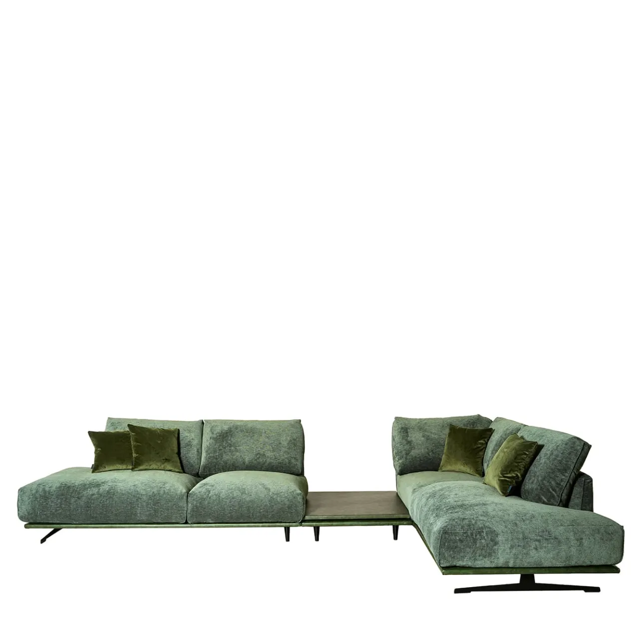 Mantellassi 1926 Sofas<Boboli green corner sofa with side table