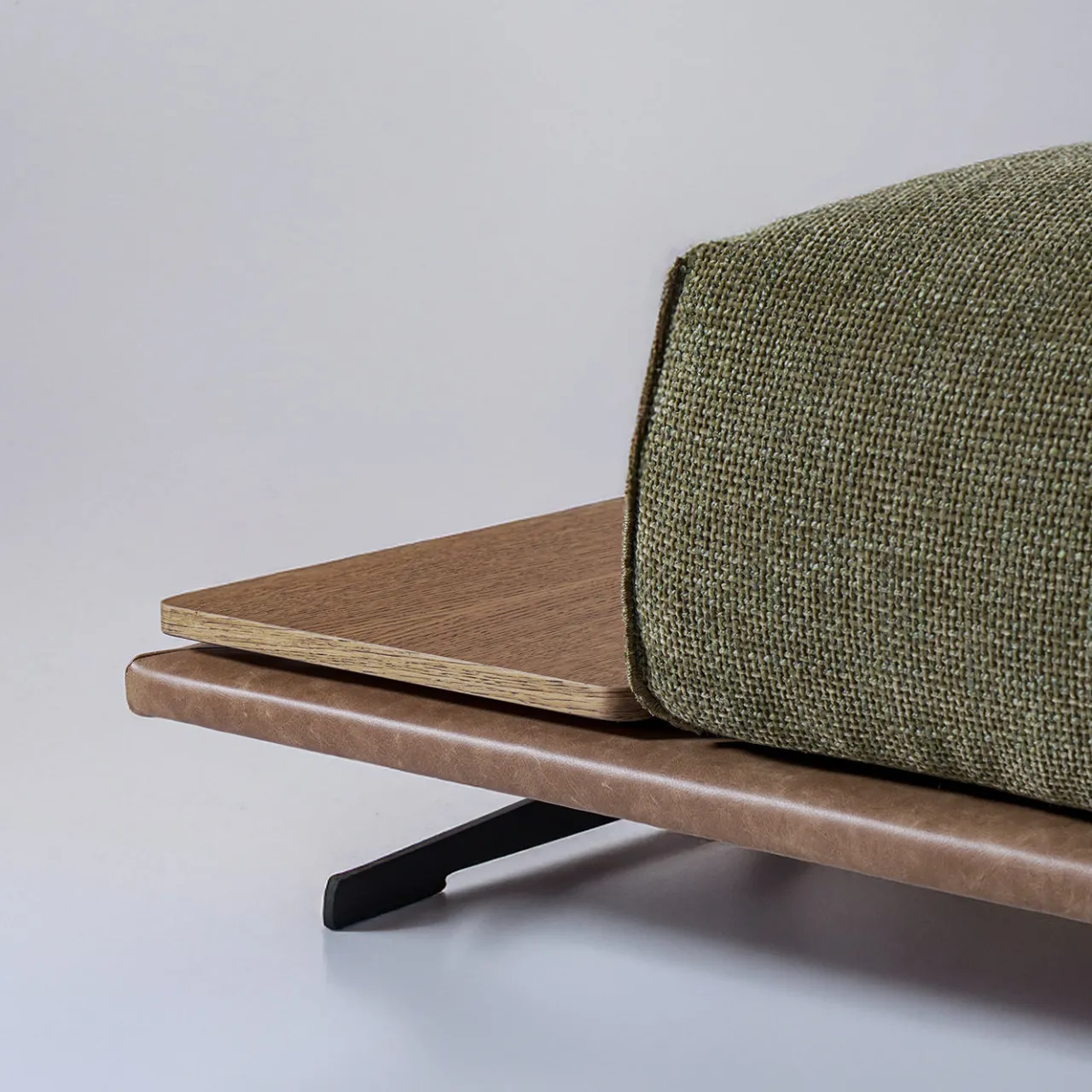 Mantellassi 1926 Ottomans & Poufs<Boboli Green Pouf with Side Table