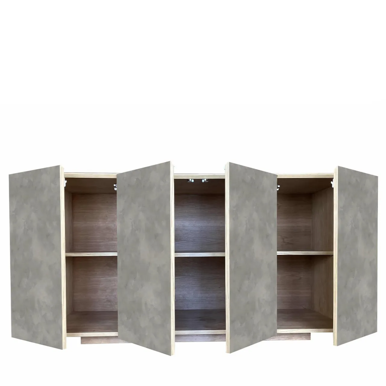 Meccani Design Sideboards Buffets<Boccadarno Otto 4-Door Gray Sideboard by Meccani Studio