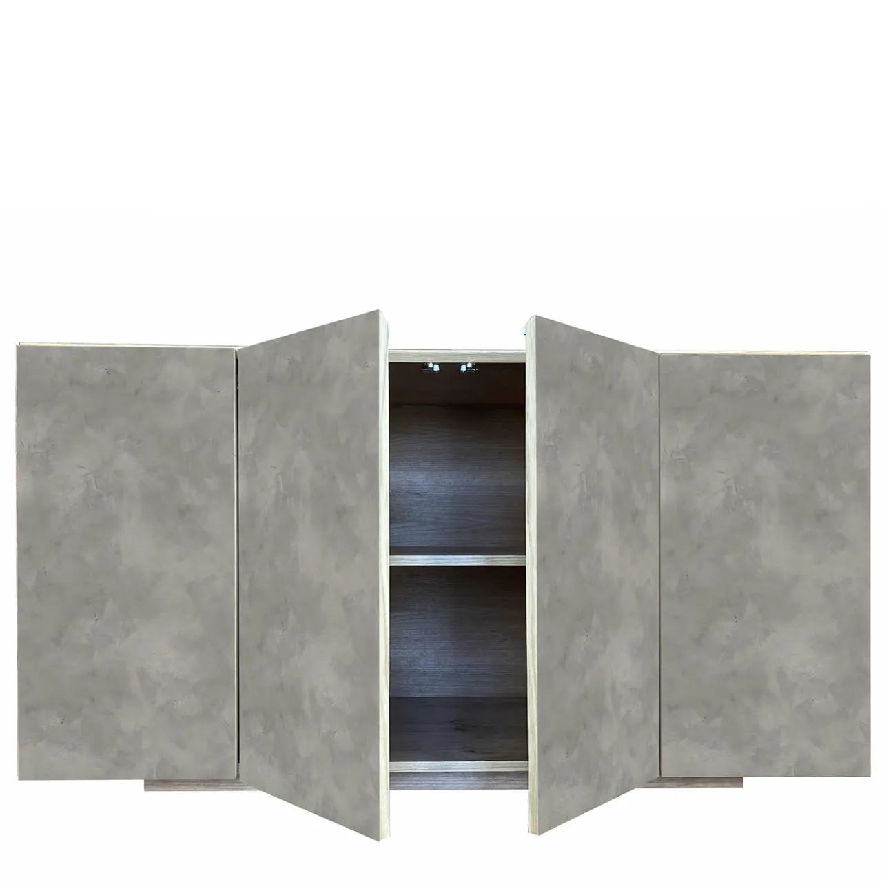 Meccani Design Sideboards Buffets<Boccadarno Otto 4-Door Gray Sideboard by Meccani Studio
