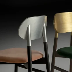 Colé Chairs<Bokken Silver and Antiqued Pink Chair by Bellavista & Piccini
