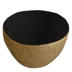 Cupioli Coffee Tables<BonBon Irregular Golden & Black Coffee Table