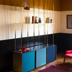 Filippo Carandini Bookcases<Bookcase 01 Blue