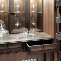 Annibale Colombo Bar Cabinets<Bookcase with Bar Cabinet