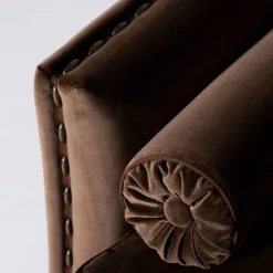 Mantellassi 1926 Sofas<Bramante Brown Velvet Sofa