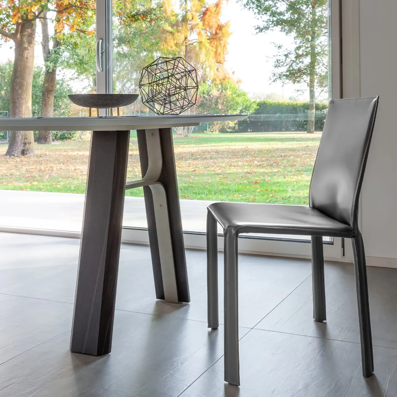 Morica Design Dining Tables<Bridge Large Trinity White Marble-Effect & Oak Table
