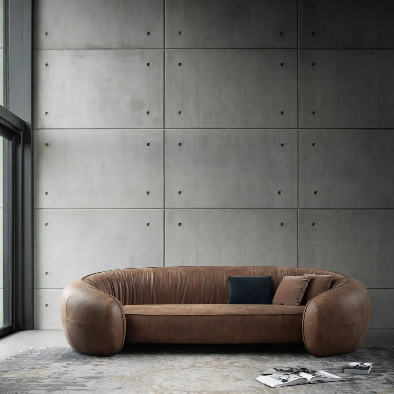 Ghidini 1961 Sofas<Bridge 3-Seater Brown Sofa by Stefano Giovannoni