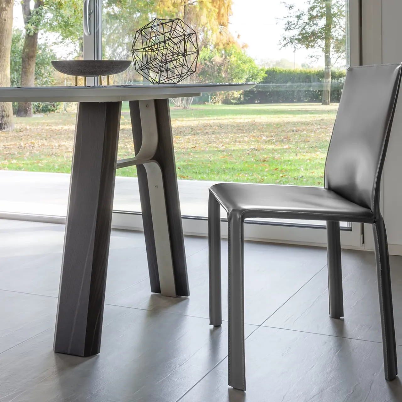 Morica Design Dining Tables<Bridge Trinity White Marble-Effect & Oak Table