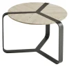 Gianfranco Ferré Home Coffee Tables<Brooklyn White Travertino Marble And Metal Legs Coffee Table