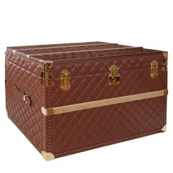 Terrida Trunks<Brown Royal Leather Trunk
