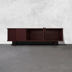 DLA Design Lab Sideboards Buffets<B-SIDE Deep Wine 3-Door Sideboard