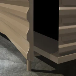 DLA Design Lab Sideboards Buffets<B-SIDE Sand Beige 4-Door Sideboard