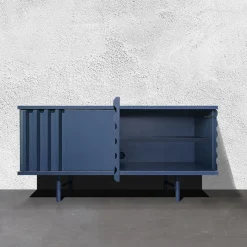 DLA Design Lab Sideboards Buffets<B-Side Ultramarine Blue 2-Door MDF Sideboard