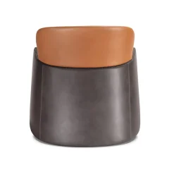 Ghidini 1961 Armchairs<Bucket Brown/Gray Armchair with Low Headrest